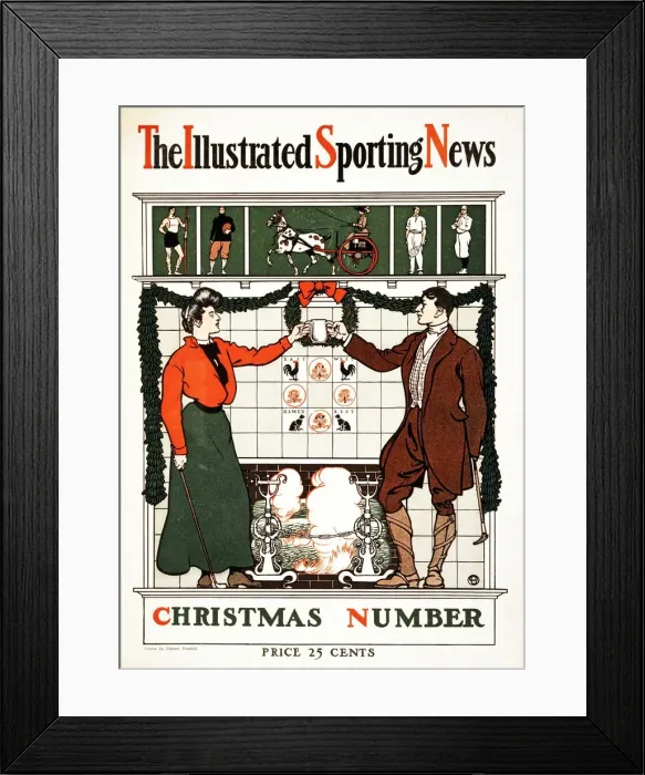 Framed Print : The Illustrated Sporting News, Christmas Number, 1900 (colour lithograph) Framed Print : The Illustrated Sporting News, Christmas Number, 1900 (colour lithograph)