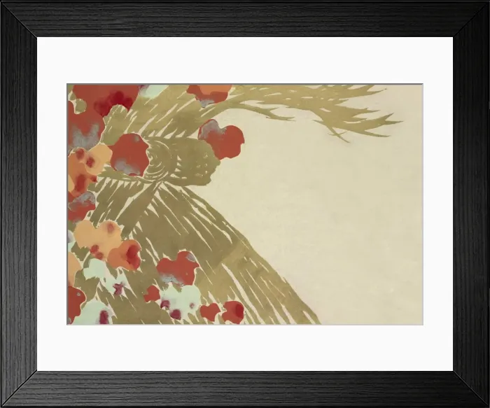 Framed Print : Tsuta, from Momoyo-gusa (The World of Things) Vol I, pub. 1909 (colour block woodcut) Framed Print : Tsuta, from Momoyo-gusa (The World of Things) Vol I, pub. 1909 (colour block woodcut)