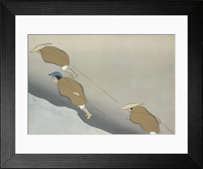 Framed Print : Hikifune, from Momoyo-gusa (The World of Things) Vol II, pub Framed Print : Hikifune, from Momoyo-gusa (The World of Things) Vol II, pub