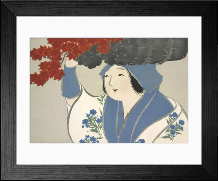 Framed Print : Kuroki Uri, from Momoyo-gusa (The World of Things) Vol I, pub Framed Print : Kuroki Uri, from Momoyo-gusa (The World of Things) Vol I, pub