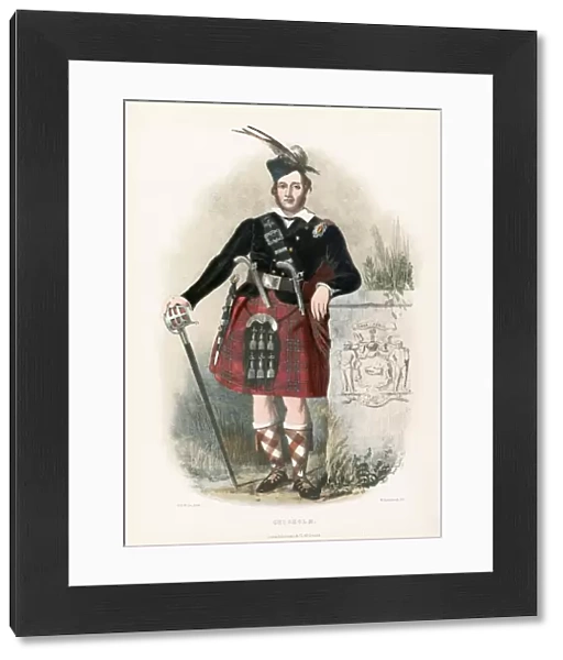 Chisholm, from The Clans of the Scottish Highlands, pub. 1845 (colour lithograph)