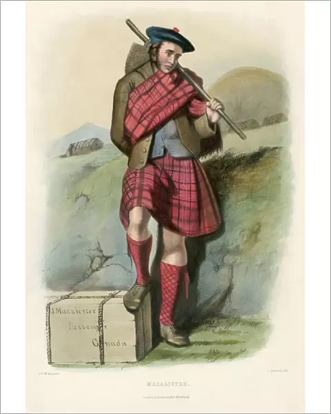Macalister, from The Clans of the Scottish Highlands, pub. 1845 (colour lithograph)