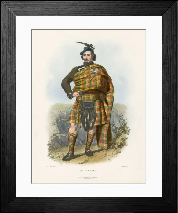 Framed Print : Buchanan, from The The Clans of the Scottish Highlands, pub. 1845 (colour lithograph) Framed Print : Buchanan, from The The Clans of the Scottish Highlands, pub. 1845 (colour lithograph)