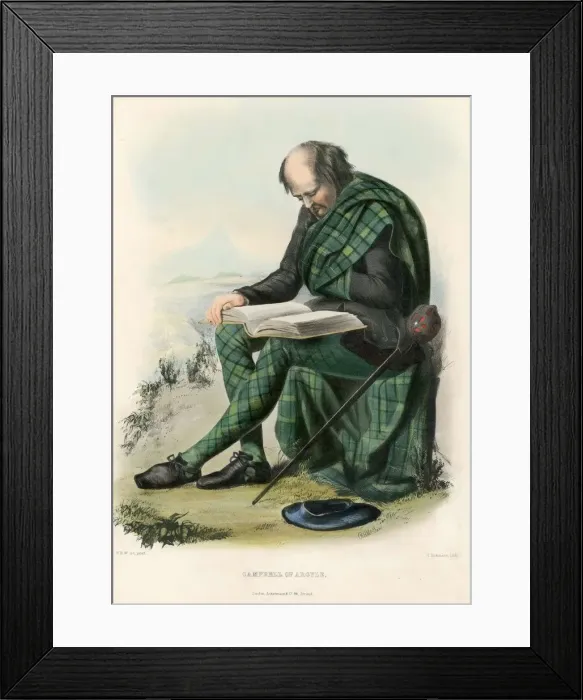 Framed Print : Campbell of Argyll, from The Clans of the Scottish Highlands, pub Framed Print : Campbell of Argyll, from The Clans of the Scottish Highlands, pub