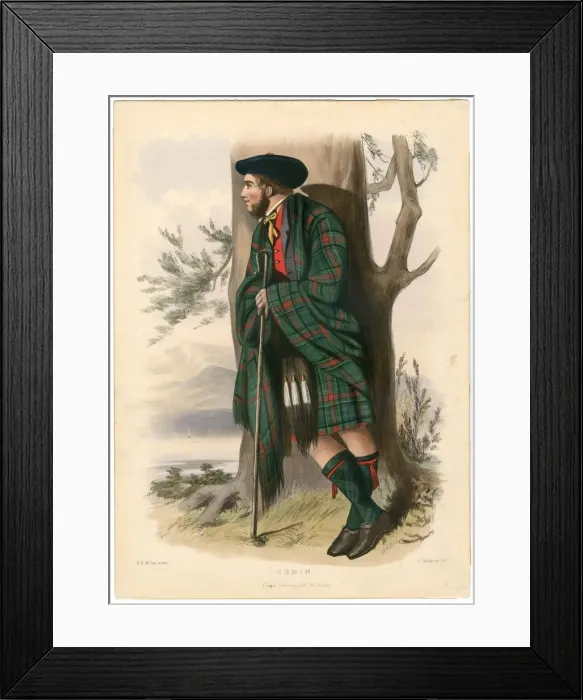 Framed Print : Cumin, from The Clans of the Scottish Highlands, pub. 1845 (colour lithograph) Framed Print : Cumin, from The Clans of the Scottish Highlands, pub. 1845 (colour lithograph)