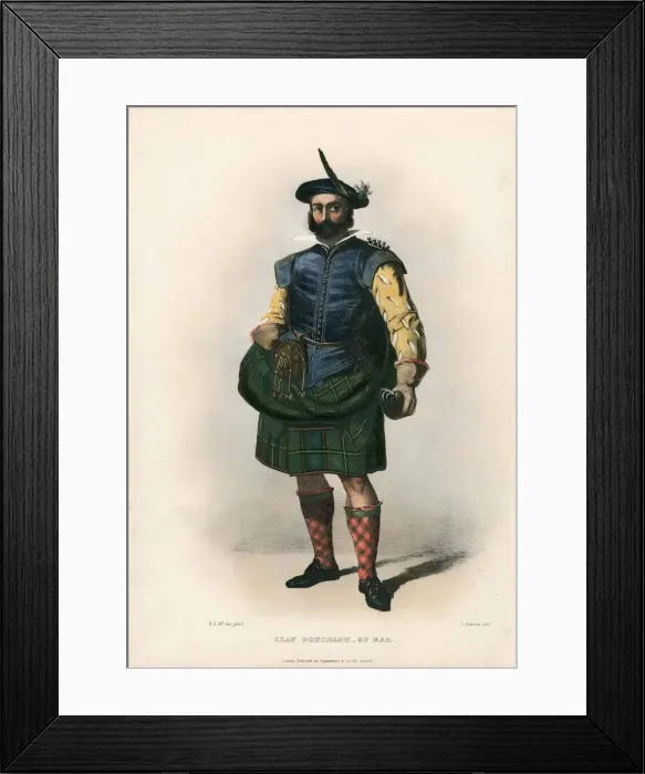 Framed Print : Clan Donchadh of Mar, of from The Clans of the Scottish Highlands, pub Framed Print : Clan Donchadh of Mar, of from The Clans of the Scottish Highlands, pub