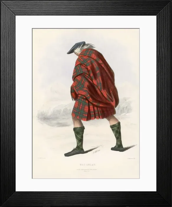 Framed Print : Mac Aulay, from The Clans of the Scottish Highlands, pub. 1845 (colour lithograph) Framed Print : Mac Aulay, from The Clans of the Scottish Highlands, pub. 1845 (colour lithograph)