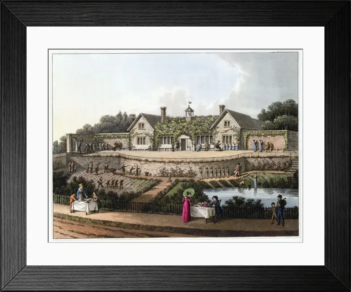 Framed Print : The Work House, 1816. Artist: Humphry Repton Framed Print : The Work House, 1816. Artist: Humphry Repton