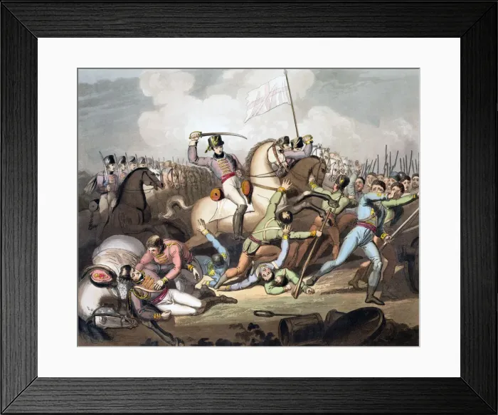 Framed Print : Battle of Salamanca, Spain, 21st July 1812 (1819). Artist: T Fielding Framed Print : Battle of Salamanca, Spain, 21st July 1812 (1819). Artist: T Fielding
