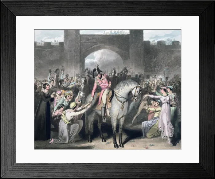 Framed Print : Capture of Toulouse, France, 10th April 1814 (1819). Artist: T Fielding Framed Print : Capture of Toulouse, France, 10th April 1814 (1819). Artist: T Fielding