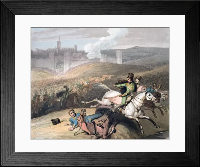 Framed Print : Battle of Vitoria, Spain, 21st June 1813 (1819). Artist: T Fielding Framed Print : Battle of Vitoria, Spain, 21st June 1813 (1819). Artist: T Fielding
