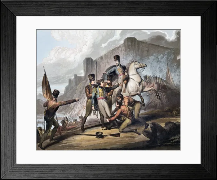 Framed Print : Second Battle of Porto, Portugal, 12th May 1809 (1819). Artist: T Fielding Framed Print : Second Battle of Porto, Portugal, 12th May 1809 (1819). Artist: T Fielding