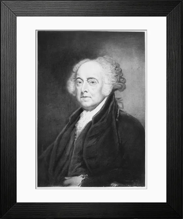 Framed Print : John Adams, 2nd President of the United States of America Framed Print : John Adams, 2nd President of the United States of America