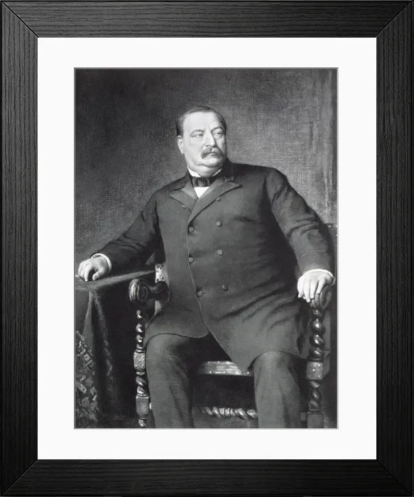 Framed Print : Grover Cleveland, 22nd and 24th President of the United States of America Framed Print : Grover Cleveland, 22nd and 24th President of the United States of America