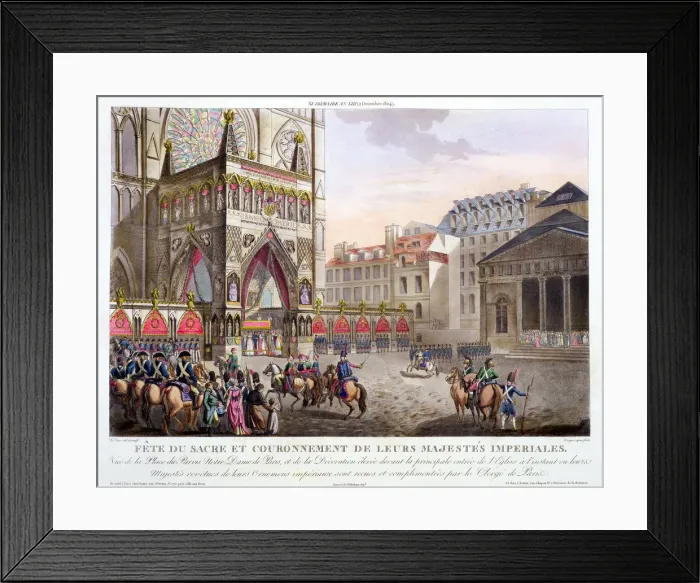 Framed Print : Sacred Festival and Coronation of their Imperial Majesties, Paris, 1804 (1806) Framed Print : Sacred Festival and Coronation of their Imperial Majesties, Paris, 1804 (1806)