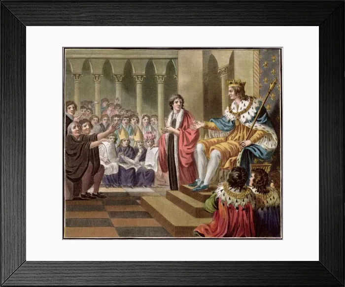 Framed Print : Louis XII Declared Father of the People, 1506 (1789). Artist: Jean Baptiste Morret