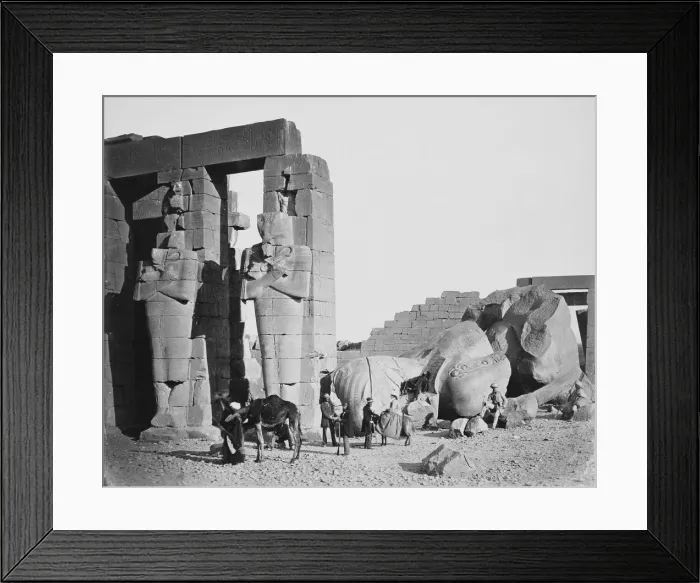 Framed Print : The Ramesseum, Thebes, Egypt, 1858. Artist: Francis Frith Framed Print : The Ramesseum, Thebes, Egypt, 1858. Artist: Francis Frith