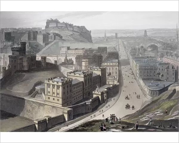 Edinburgh, from Calton Hill, 1829. Artist: William Daniell