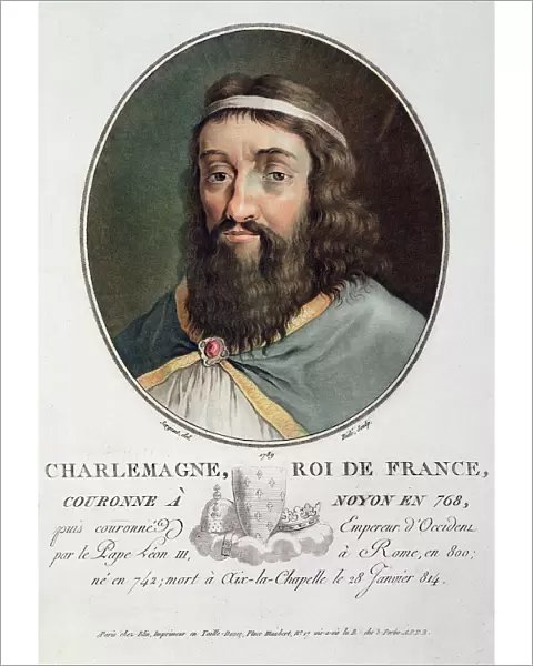 Charlemagne, King of France, 1789. Artist: Ride