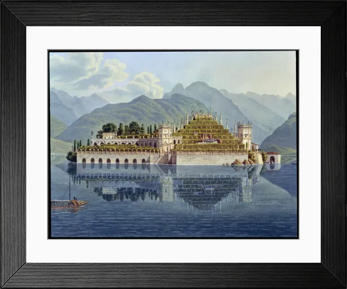 Framed Print : The terraced gardens, Isola Bella, Lake Maggiore, Italy, 1819 Framed Print : The terraced gardens, Isola Bella, Lake Maggiore, Italy, 1819