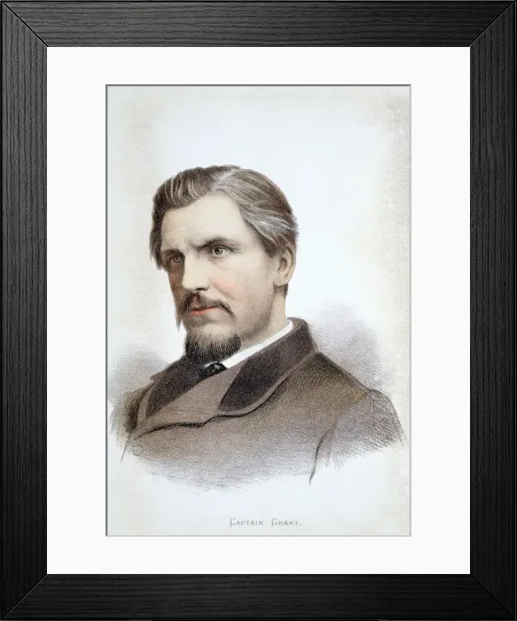 Framed Print : Captain James Augustus Grant, Scottish explorer, 19th century Framed Print : Captain James Augustus Grant, Scottish explorer, 19th century