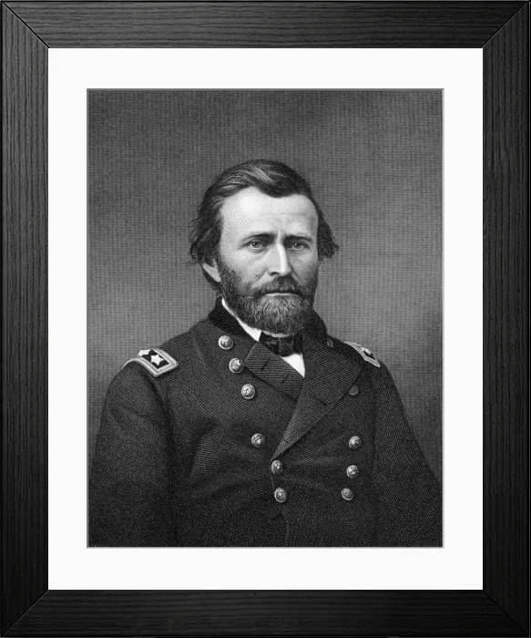 Framed Print : Ulyssess Grant, American general and 18th President of the United States, 19th century Framed Print : Ulyssess Grant, American general and 18th President of the United States, 19th century