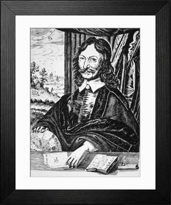 Framed Print : William Lilly, English astrologer, 1647 (late 19th century) Framed Print : William Lilly, English astrologer, 1647 (late 19th century)
