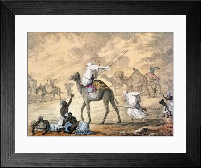 Framed Print : A Sand Wind on the Desert, 1821. Artist: Denis Dighton Framed Print : A Sand Wind on the Desert, 1821. Artist: Denis Dighton