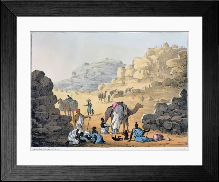 Framed Print : A Slave Kaffle, 1821. Artist: Denis Dighton Framed Print : A Slave Kaffle, 1821. Artist: Denis Dighton