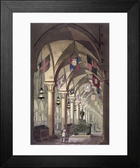 Framed Print : Tombs of the Knights Templar, c1820-1839. Artist: Alessandro Sanquirico Framed Print : Tombs of the Knights Templar, c1820-1839. Artist: Alessandro Sanquirico