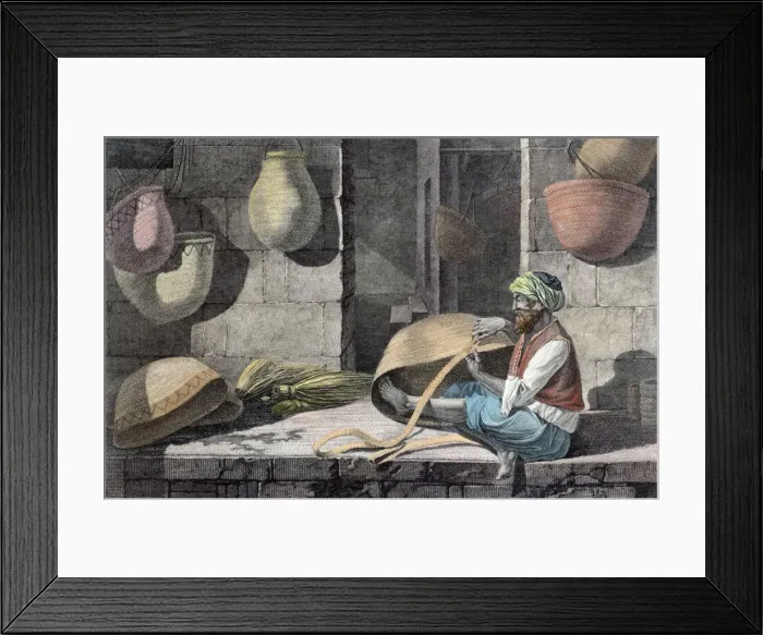 Framed Print : The Basket Maker, c1798 (1822) Framed Print : The Basket Maker, c1798 (1822)