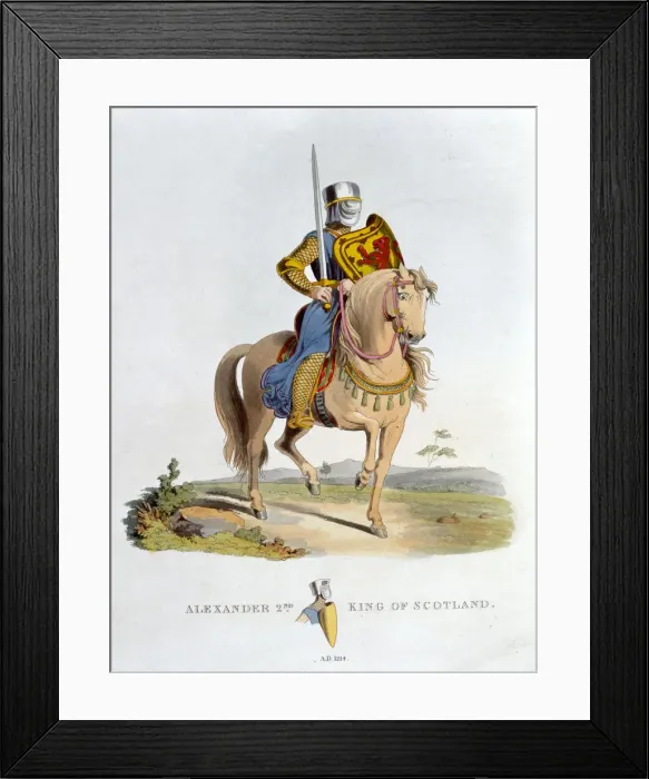 Framed Print : Alexander II, King of Scotland, (1824) Framed Print : Alexander II, King of Scotland, (1824)