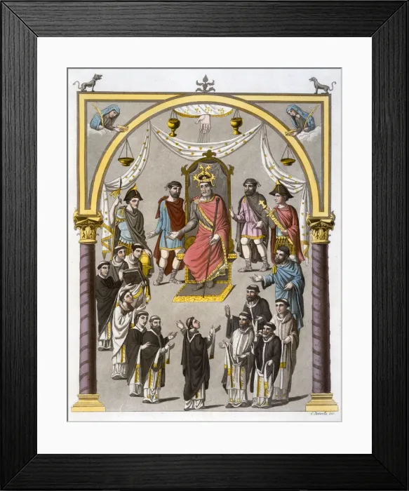 Framed Print : Charles II, the Bald, 9th century Frankish king and Holy Roman Emperor, (c1820-1839) Framed Print : Charles II, the Bald, 9th century Frankish king and Holy Roman Emperor, (c1820-1839)