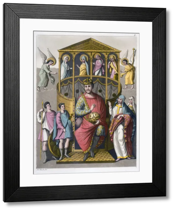 Framed Print : Charles II, the Bald, 9th century Frankish king and Holy Roman Emperor, (c1820-1839) Framed Print : Charles II, the Bald, 9th century Frankish king and Holy Roman Emperor, (c1820-1839)