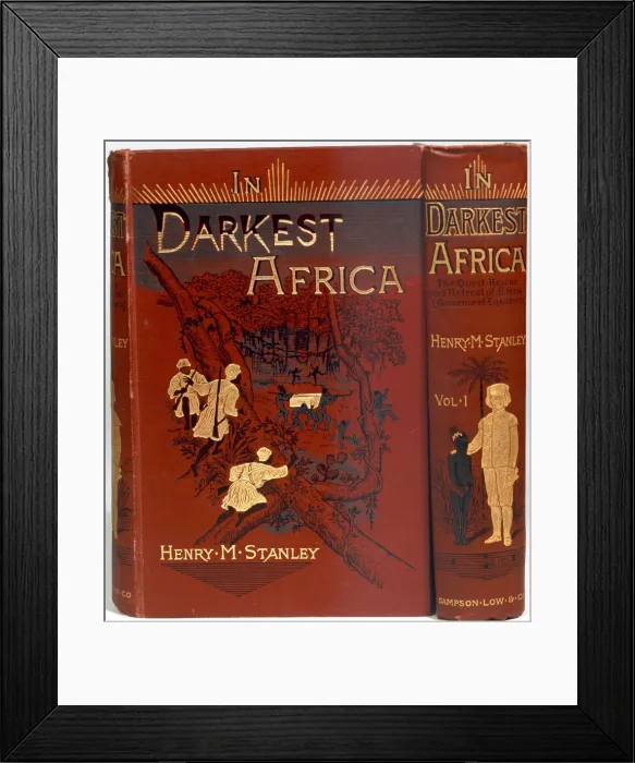 Framed Print : Cover of In Darkest Africa, by Henry Morton Stanley, 1890 Framed Print : Cover of In Darkest Africa, by Henry Morton Stanley, 1890