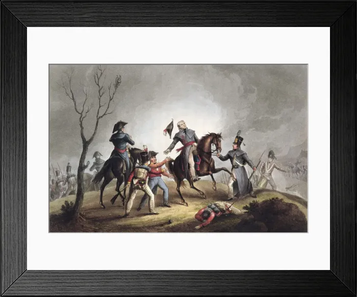 Framed Print : Death of Sir John Moore, La Coruna, Spain, 17th January 1809 (1815) Framed Print : Death of Sir John Moore, La Coruna, Spain, 17th January 1809 (1815)