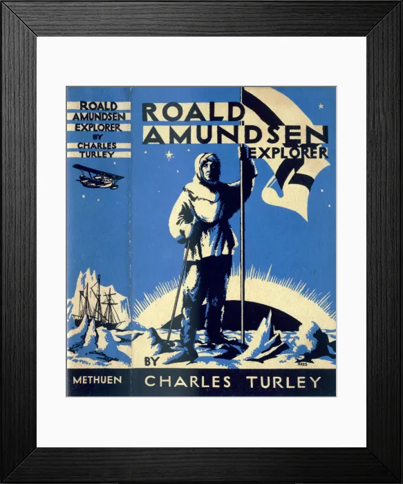 Framed Print : Cover of Roald Amundsen, Explorer by Charles Turley, 1935. Artist: Charles Turley Framed Print : Cover of Roald Amundsen, Explorer by Charles Turley, 1935. Artist: Charles Turley