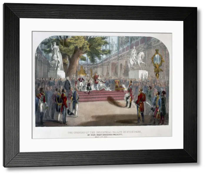 Framed Print : The opening by Queen Victoria of the Industrial Palace in Hyde Park, May 1st 1851 Artist Framed Print : The opening by Queen Victoria of the Industrial Palace in Hyde Park, May 1st 1851 Artist