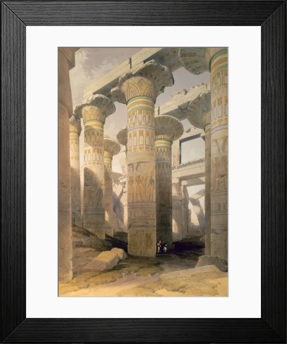 Framed Print : Hall of Columns, Karnak, Egypt, 19th century. Artist: David Roberts Framed Print : Hall of Columns, Karnak, Egypt, 19th century. Artist: David Roberts