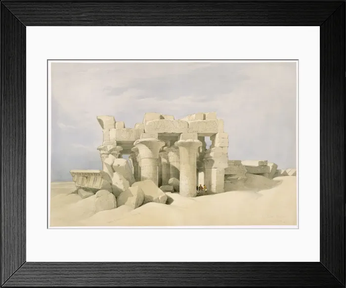 Framed Print : Temple of Sobek and Horuss at Kom Ombo, Egypt, 19th century. Artist: David Roberts Framed Print : Temple of Sobek and Horuss at Kom Ombo, Egypt, 19th century. Artist: David Roberts
