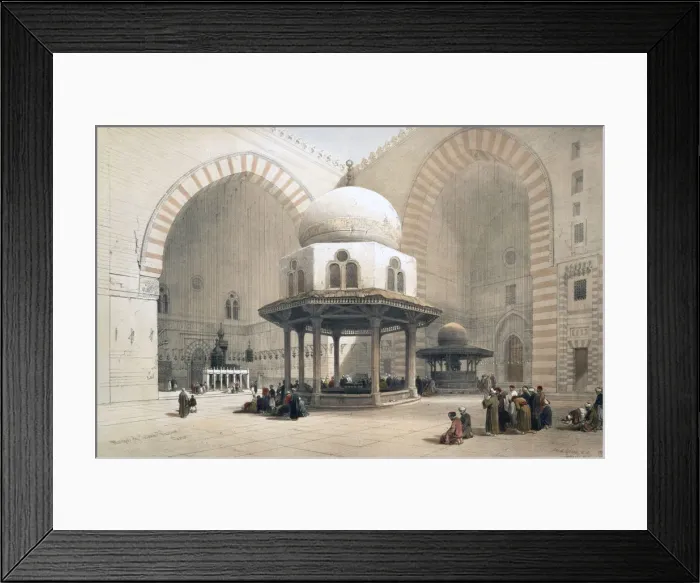 Framed Print : Interior of the Mosque of the Sultan al-Ghuri, Cairo, Egypt, 19th century. Artist