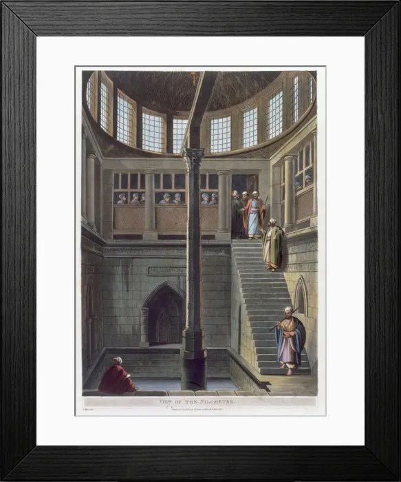 Framed Print : View of the nilometer, Cairo, Egypt, 1802. Artist: Thomas Milton Framed Print : View of the nilometer, Cairo, Egypt, 1802. Artist: Thomas Milton