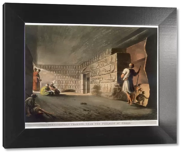 Subterranean Chamber near the Pyramids at Giza, 1802. Artist: Thomas Milton