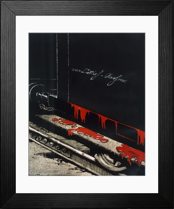 Framed Print : From Liege to Aix-la-Chapelle, 1914 (1916) Artist: Louis Raemaekers Framed Print : From Liege to Aix-la-Chapelle, 1914 (1916) Artist: Louis Raemaekers