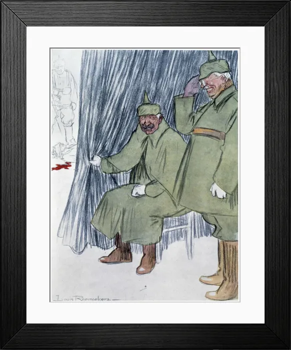 Framed Print : Miss Cavell, 1915: The Execution of Edith Cavell, 1916. Artist: Louis Raemaekers Framed Print : Miss Cavell, 1915: The Execution of Edith Cavell, 1916. Artist: Louis Raemaekers
