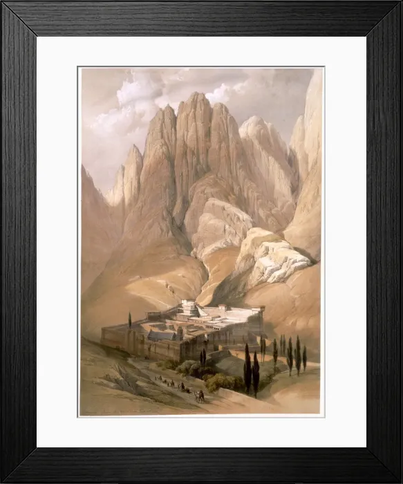 Framed Print : Convent of St Catherine with Mount Horeb, February 19th 1839 (1849) Framed Print : Convent of St Catherine with Mount Horeb, February 19th 1839 (1849)