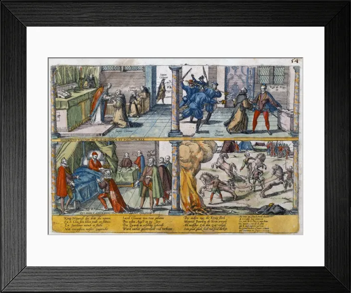 Framed Print : The assassination of Henry III of France, 1589 Framed Print : The assassination of Henry III of France, 1589