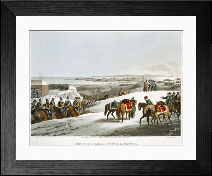 Framed Print : The Allies before Dantzic in Winter, 1818. Artist: Matthew Dubourg Framed Print : The Allies before Dantzic in Winter, 1818. Artist: Matthew Dubourg
