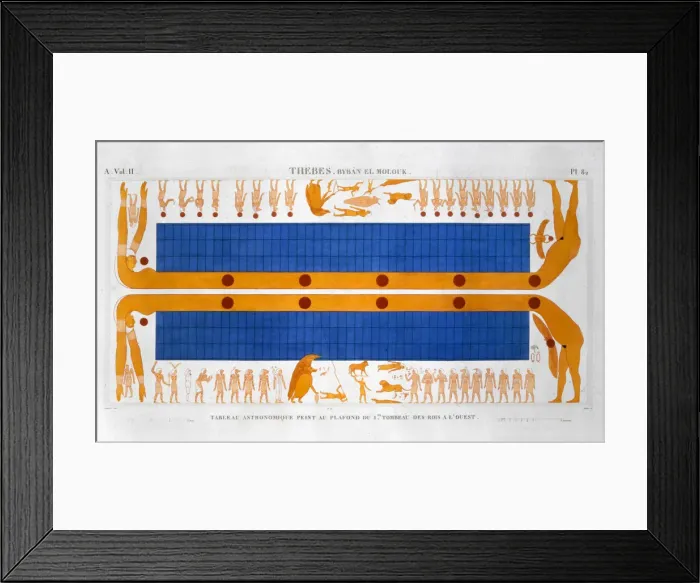 Framed Print : Ancient Egyptian astronomical table, c1822. Artist: Leroy Framed Print : Ancient Egyptian astronomical table, c1822. Artist: Leroy