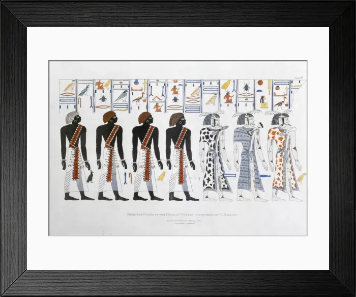 Framed Print : Hieroglyphics from the Tombs of the Kings at Thebes, discovered by G Belzoni, 1820-1822 Framed Print : Hieroglyphics from the Tombs of the Kings at Thebes, discovered by G Belzoni, 1820-1822